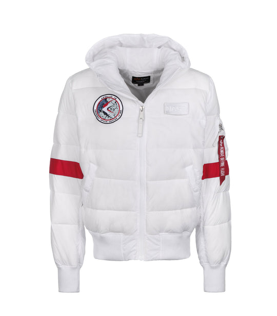 Hooded Puffer Fd Nasa - White