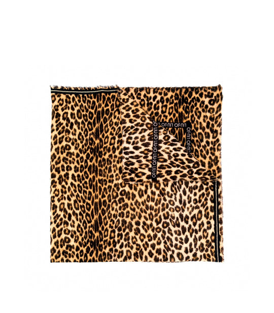 Foulard 120x120 Passamaneria - Natural Leopard