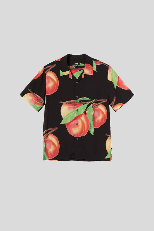Peach Pattern Shirt - Black