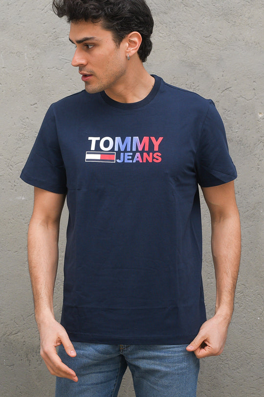 Tjm Color Corp Logo Tee - Navy