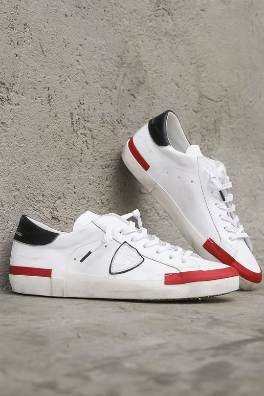 Prsx Low Man Veau Collage - Blanc