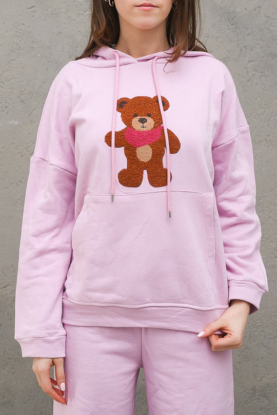 Felpa Orsetto - Lilla
