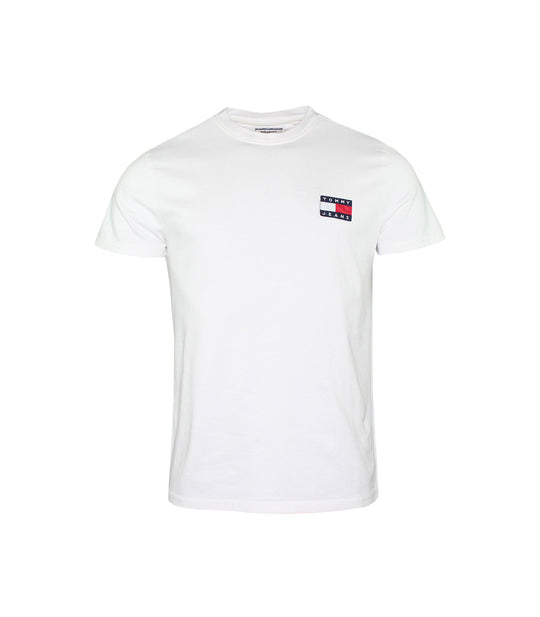 Tjm Tommy Jeans Badge Tee - Classic White