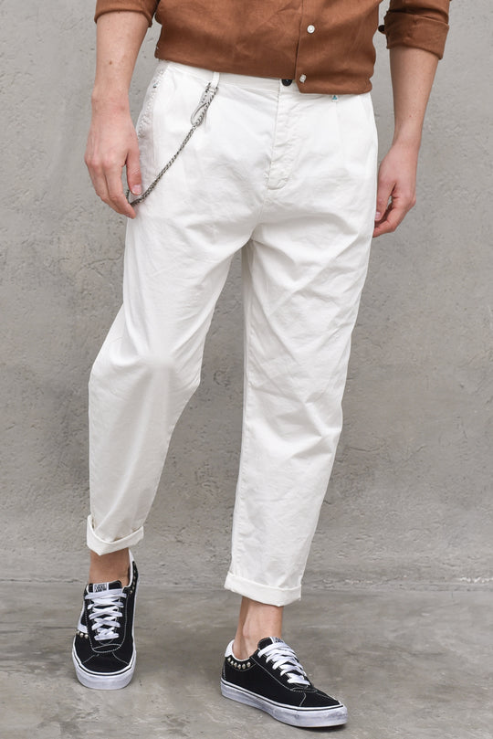 Pantalone Uomo - Bianco