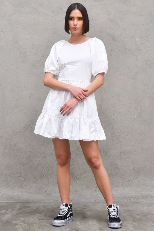 Ladies Dress - White