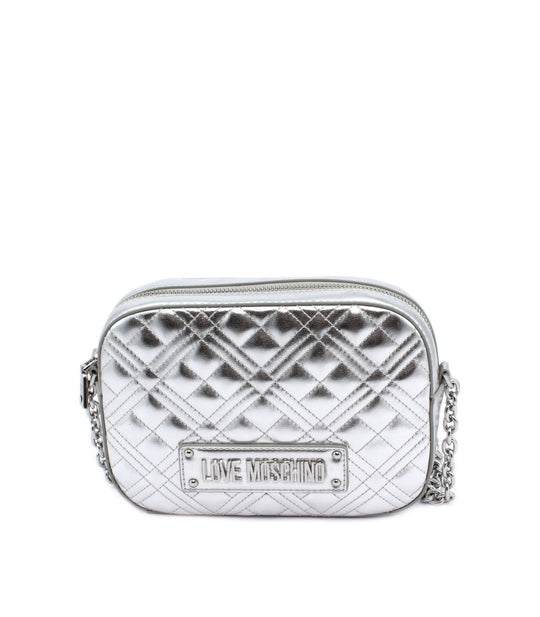 Borsa Quilted Nappa Pu - Argento