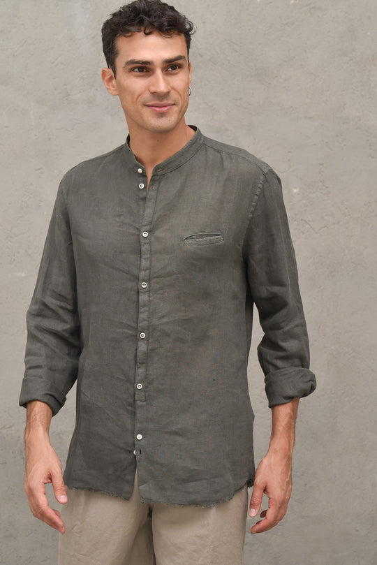 Camicia Lino - Army