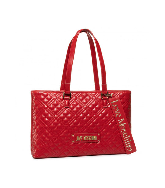 Borsa Quilted Nappa Pu - Rosso