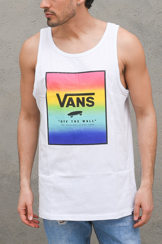 Mn Print Box Tank White Tie Dye