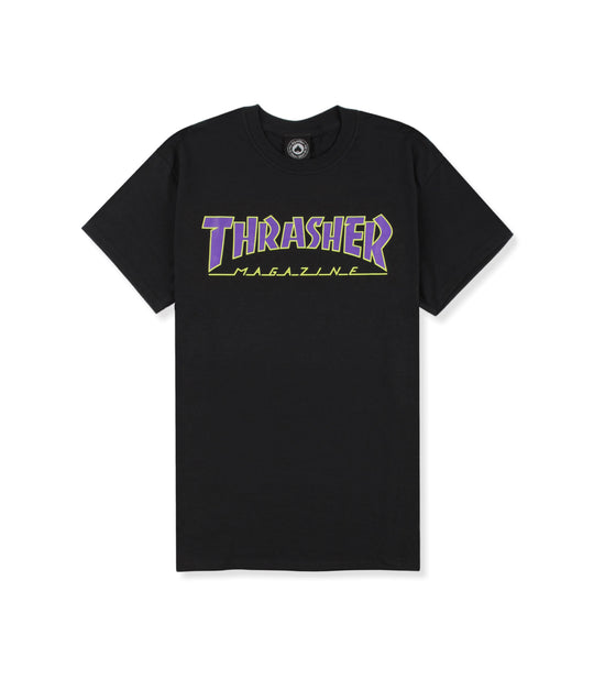 Outlined T-Shirt - Black/Purple