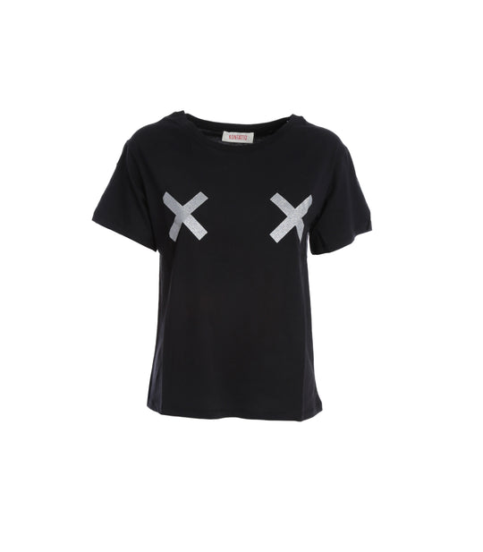 T-shirt X Donna - Nero