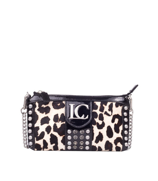 Candice Double Wallet Cav-Horse + Patent Lt Vernice - White Combi