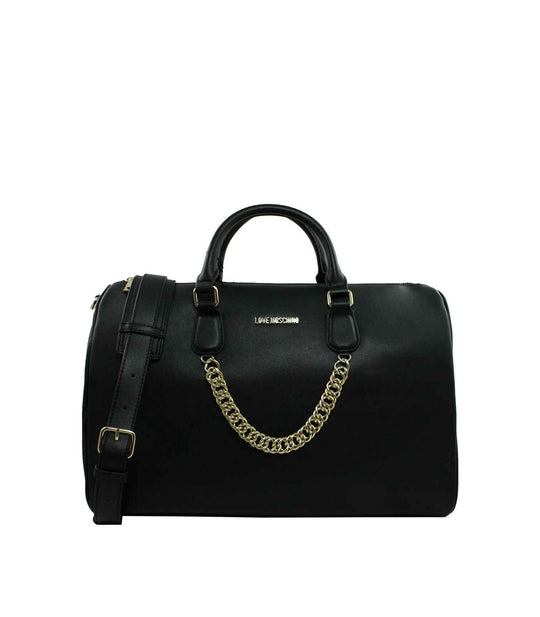 Borsa Natural Grain Pu - Nero/Gal Oro