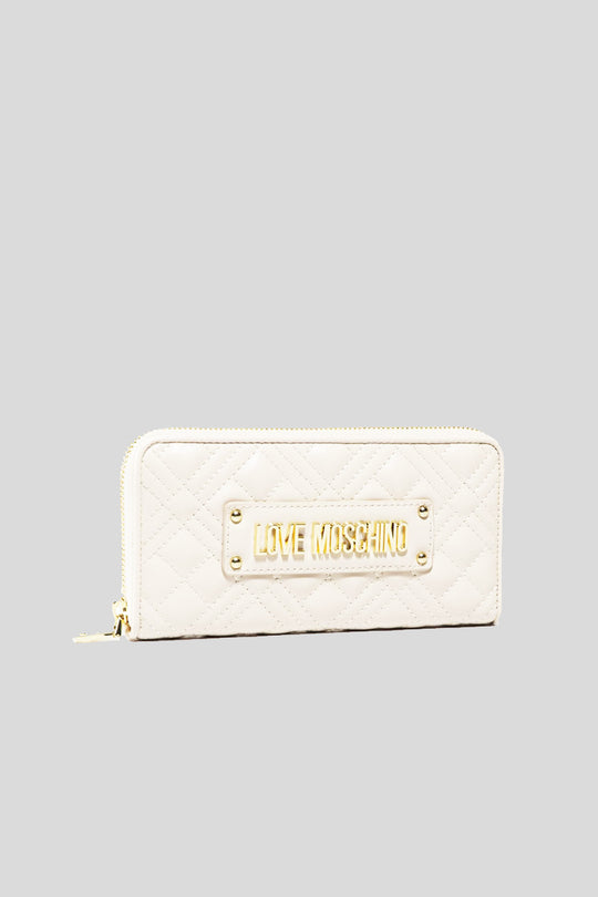 Portaf. Quilted Nappa Pu - Bianco