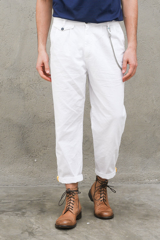 Pantalone Over - Bianco