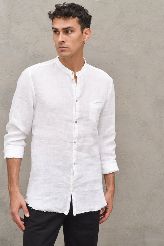 Camicia Lino - Bianco
