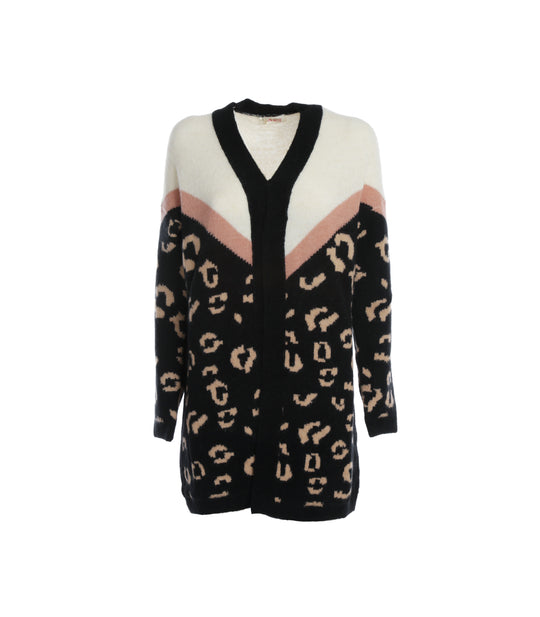 Giacca Jacquard Maculata - Nero/Toast/Phard/Burro