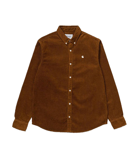 L/S Madison Cord Shirt - Brandy/Wax