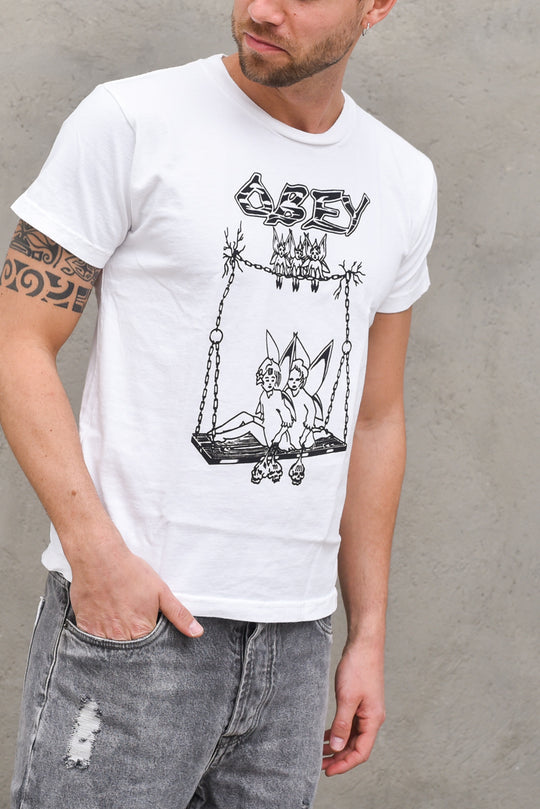 Cast Out Custom Box Tee - White