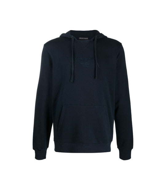 Hooded Sweater Long Sleeve - Marine