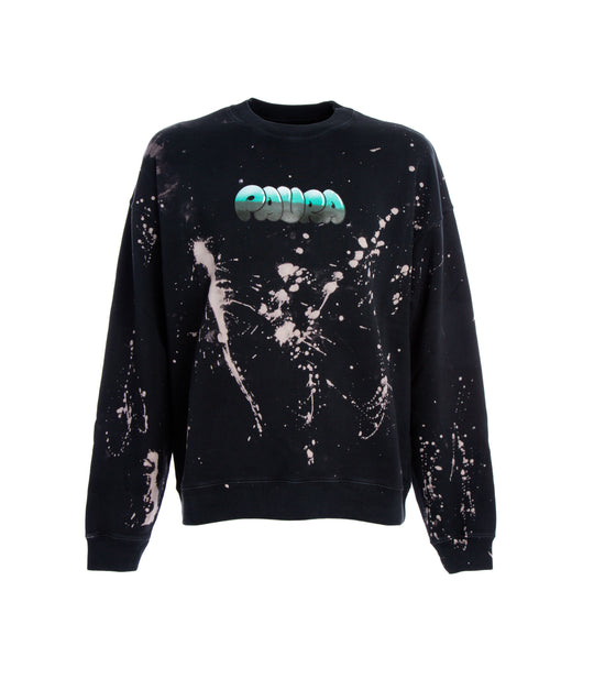 Elsa Logo Crewneck - Black