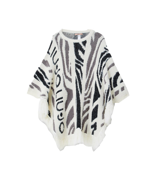 Poncho Maglia Logo - Zebra