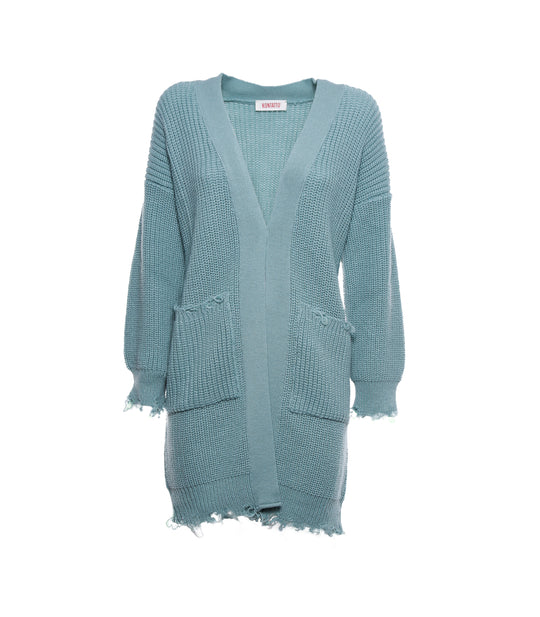 Cardigan Lungo Sfrangiato - Timo