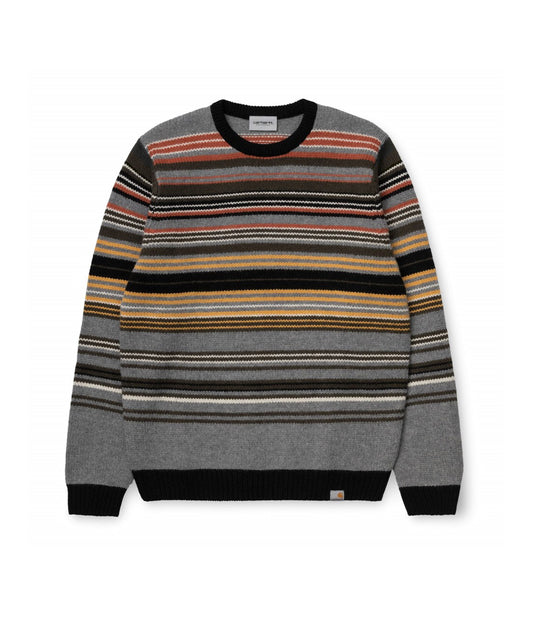 Gordon Sweater - Gordon Stripe/Dark Grey Heather