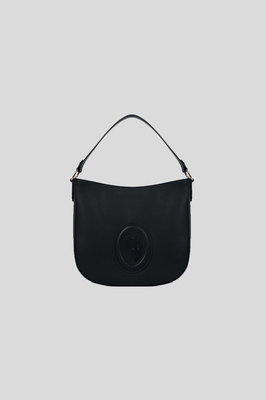 Lisbona Hobo Md Smooth Ecoleather - Black
