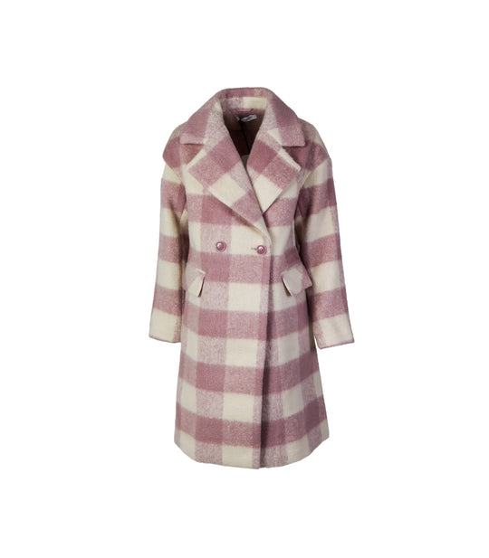Ladies Coat - Mauve Check