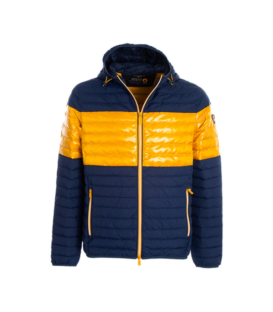 Larry Light Down Jacket - Blue Iris/Golden Orange/Blue Iris