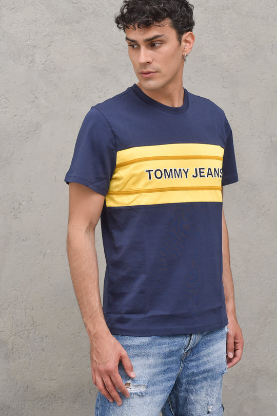 Tjm Stripe Colorblock Tee - Twilight Nevy