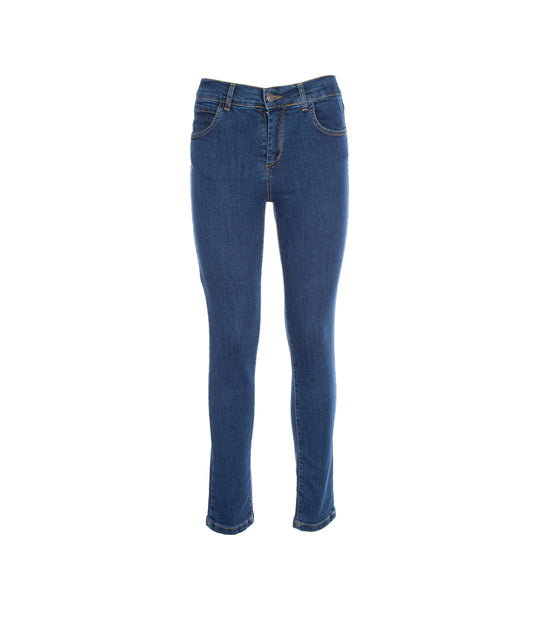 Skinny Vita Alta Donna - Blu Denim
