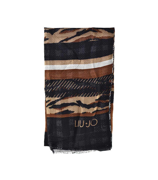 Stola Mix Print 175x65 - Nero