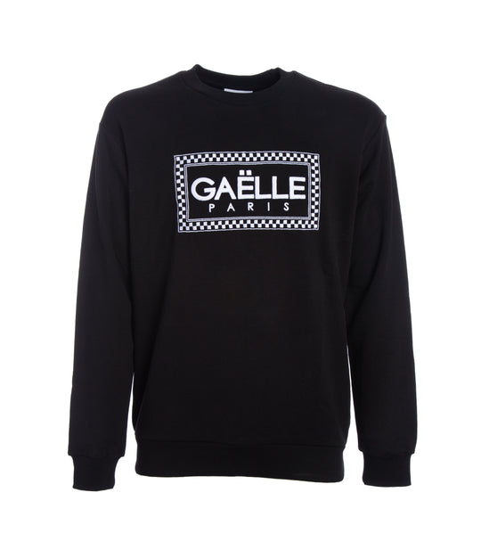 Felpa G/C M/L + Ricamo - Nero