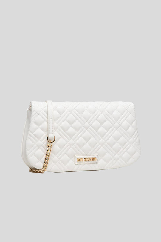 Borsa Quilted Nappa Pu - Bianco