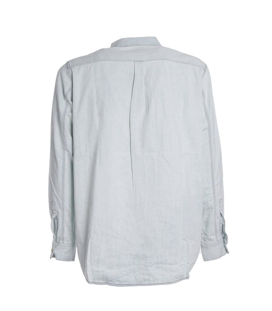 Pablo Denim Shirt With Zip - Bleach — 2