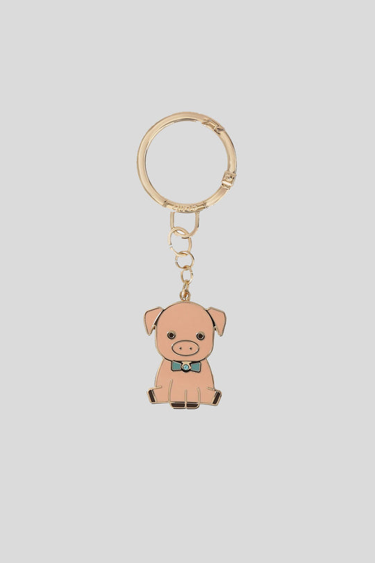 Key Ring Pig - Cameo Rose