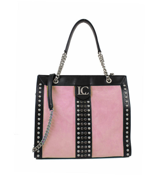 Angel Slim Shopper Suede + Leather - Pink