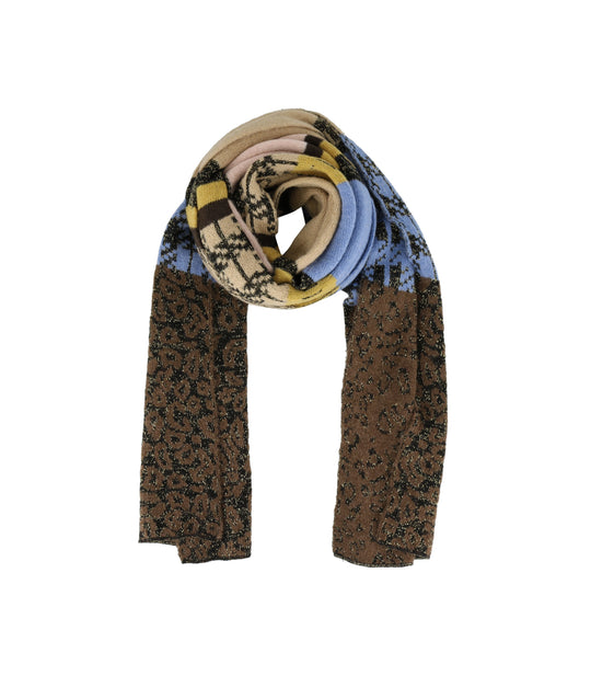 Sciarpa Maglia Patchwork Lurex - Multicolor