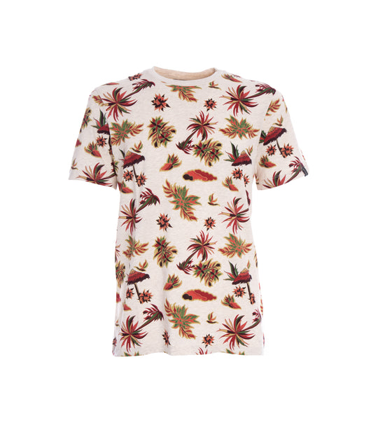 Crewneck Tee Whit Seasonal All-Over Print