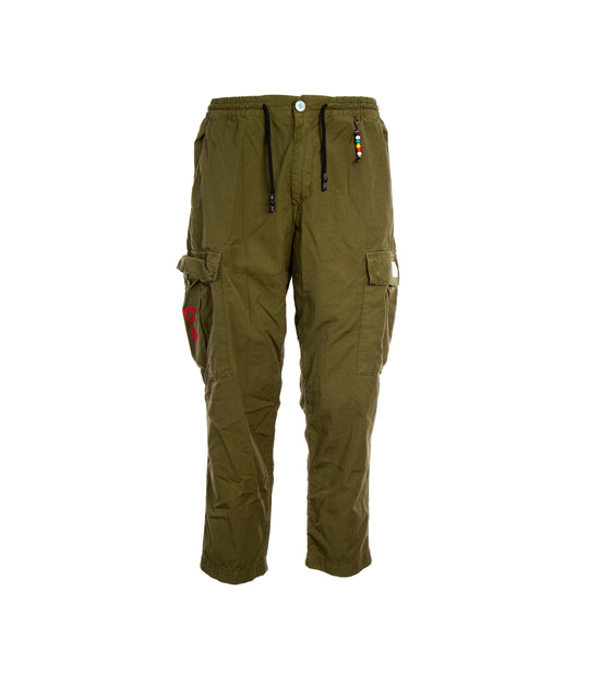 Pantalone Tascone Coulisse - Verde