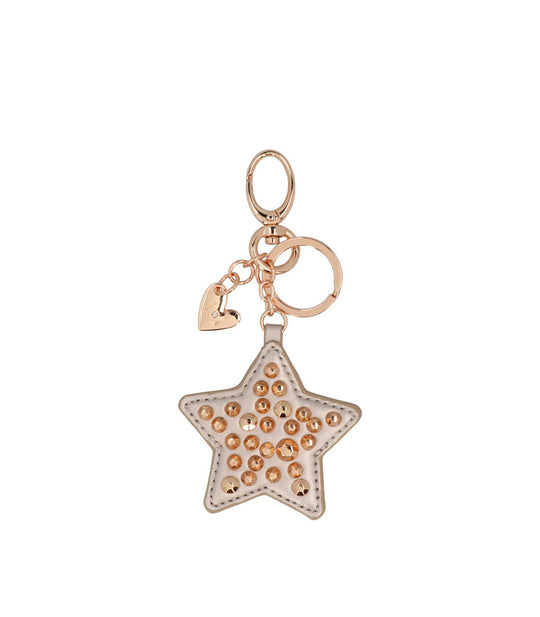 Padded Star Keyring - Gold