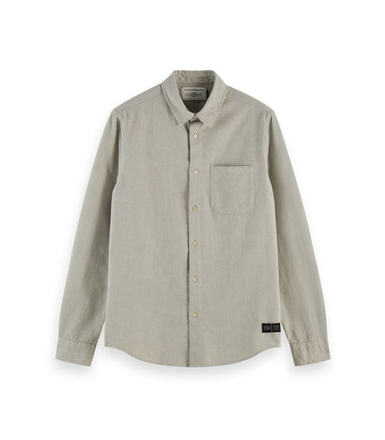 Brushed Oxford Shirt - Grey