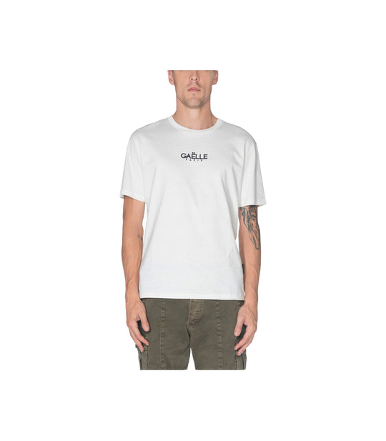 T-Shirt Jersey Mezza Manica Con Stampa - Off White