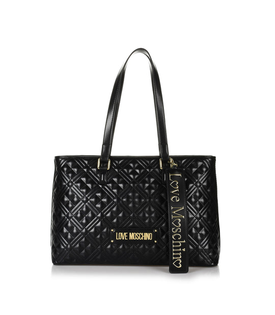 Borsa Quilted Nappa Pu - Nero