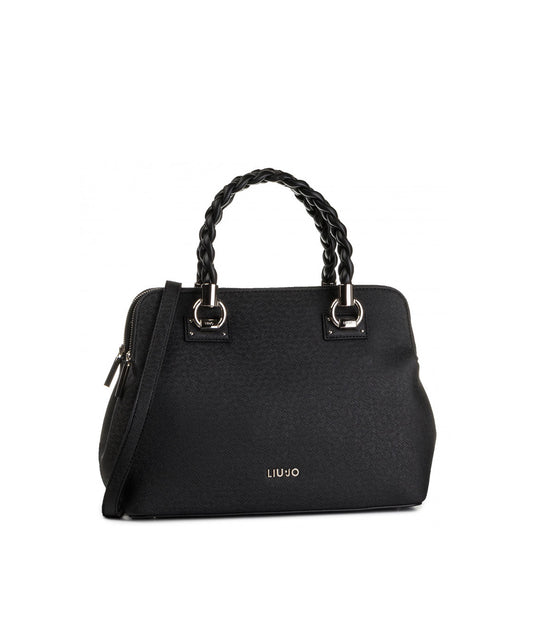 M Satchel Double Zip - Nero