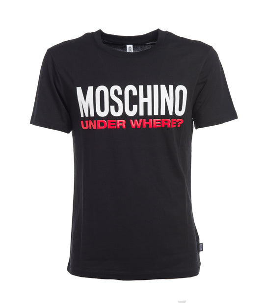 T-shirt Moschino Under Where - Black