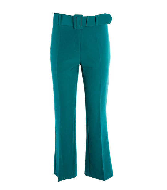 Pantalone Miniflaire Donna - Petrolio