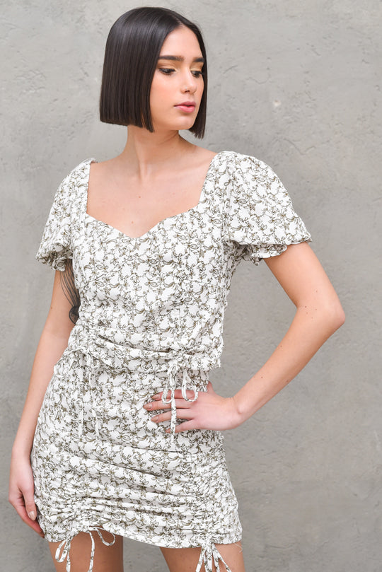 Ladies Top - Linear Floral